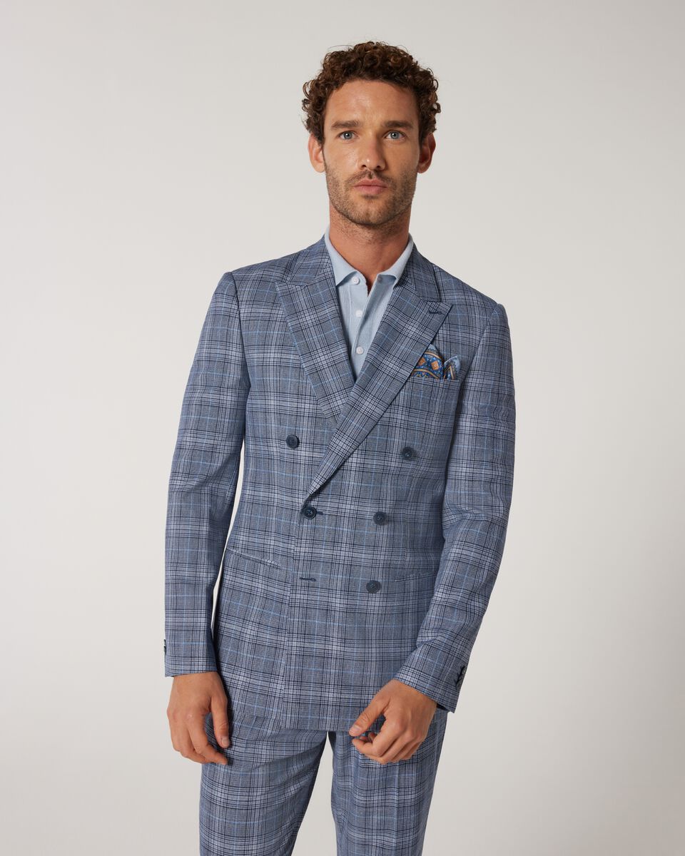 Slim Stretch Double Breasted Tailored Jacket